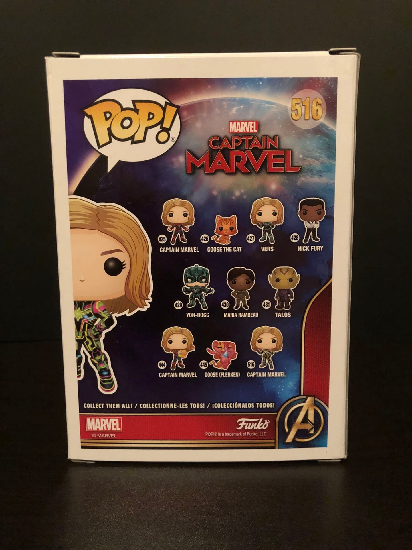 Let's go Cosmic with Captain Marvel's Neon Suit Funko Pop! [Review] 
