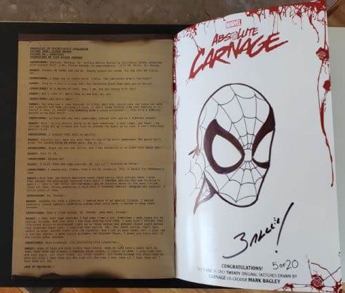 Now 6 Out Of 20 Absolute Carnage Mark Bagley Back Cover Sketches Have Been Found