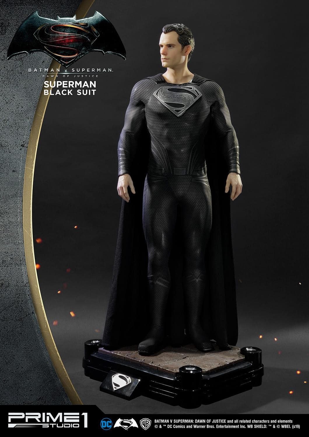 Superman Dons His Black Suit for Pricey Prime 1 Studios Statue