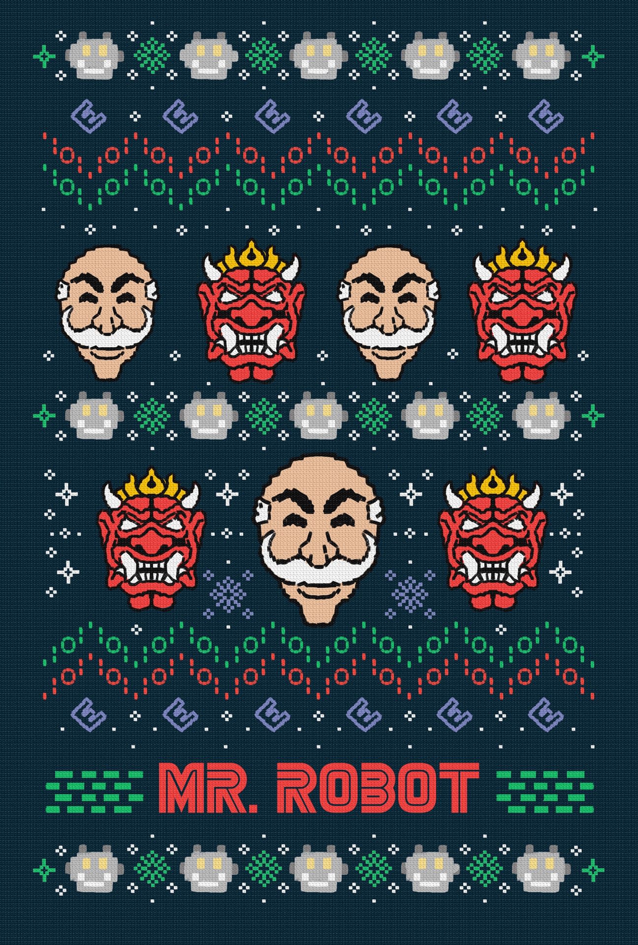 The Mr. Robot season 4 poster shows its holiday spirit