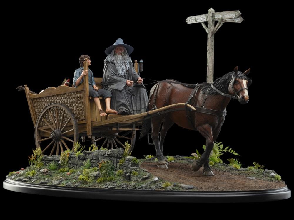 Gandolf and Frodo Head to The Shire in Weta Workshop Statue