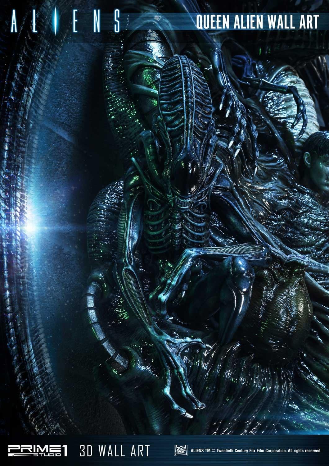 Alien Queen Wall Art Unveiled by Prime 1 Studio Bursts with Detail