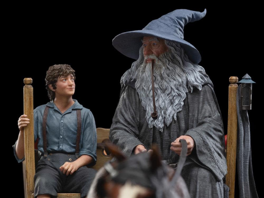 Gandolf and Frodo Head to The Shire in Weta Workshop Statue