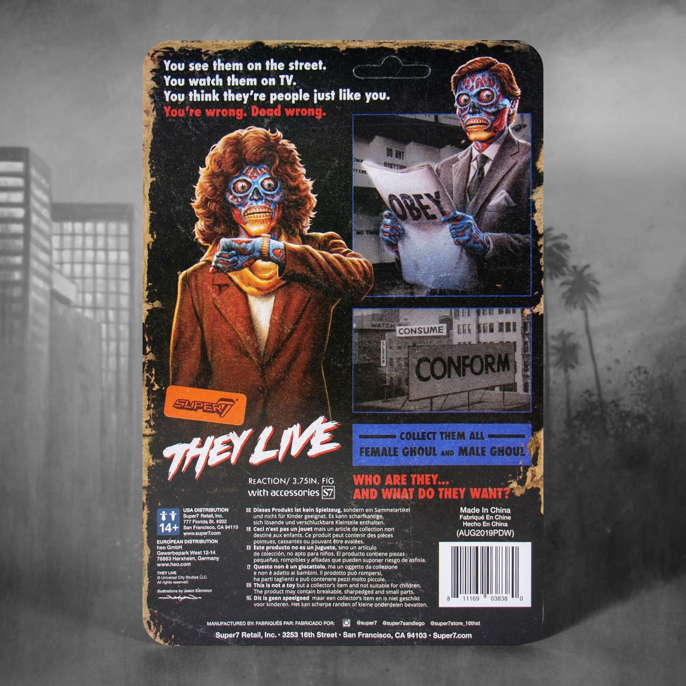 "They Live" ReAction Figures Are Here and They Must Obey