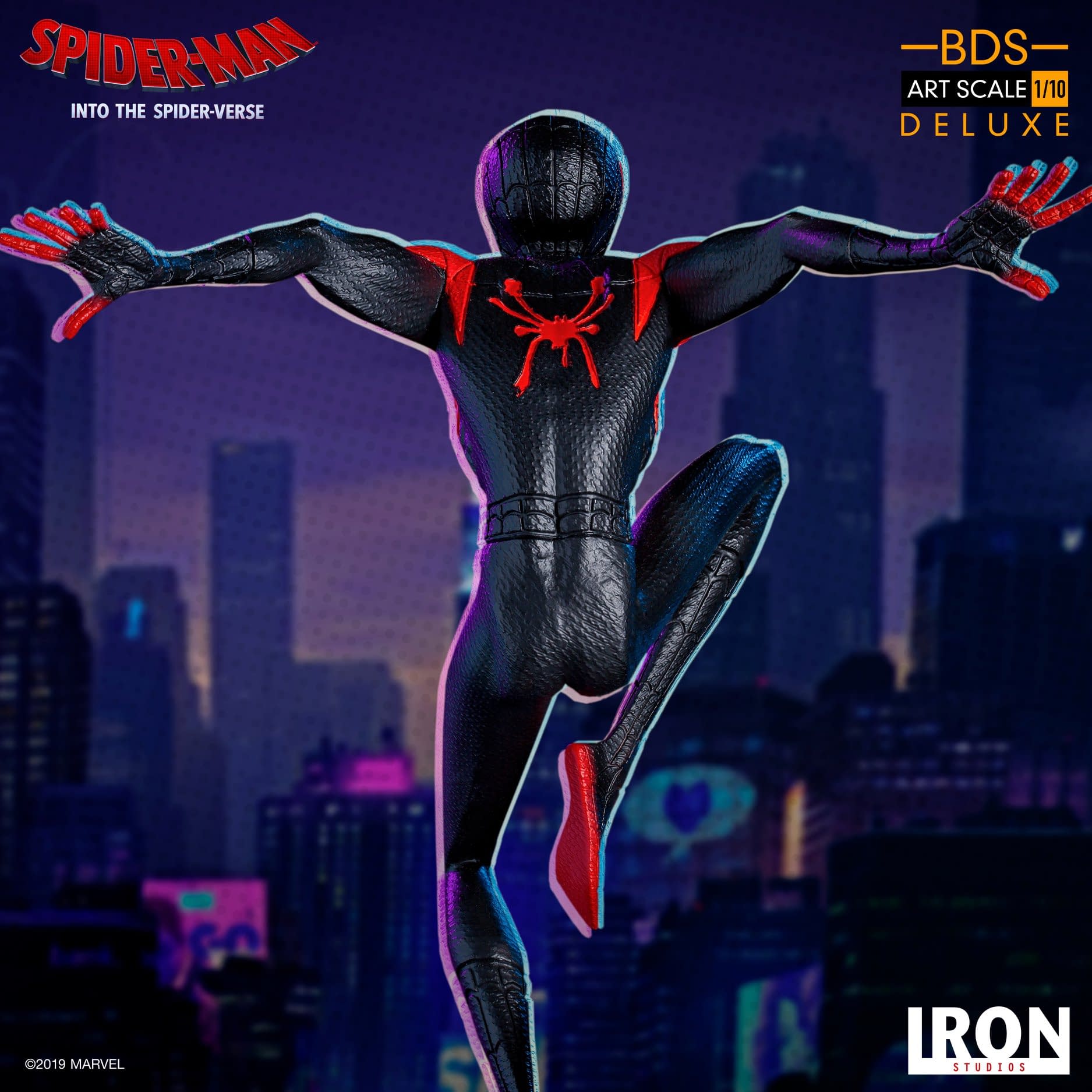 Miles Morales Swings in with New Iron Studios Statue