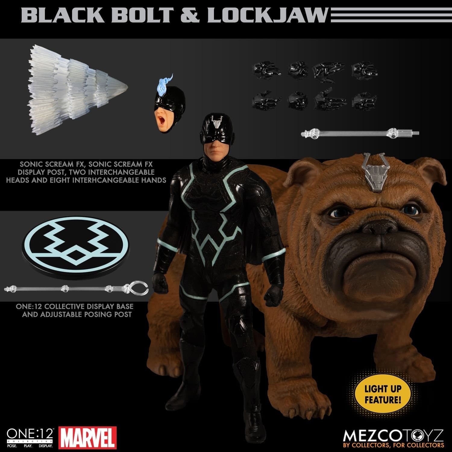 Black Bolt &#038; Lockjaw Return From Attilan With A New Mezco Figure