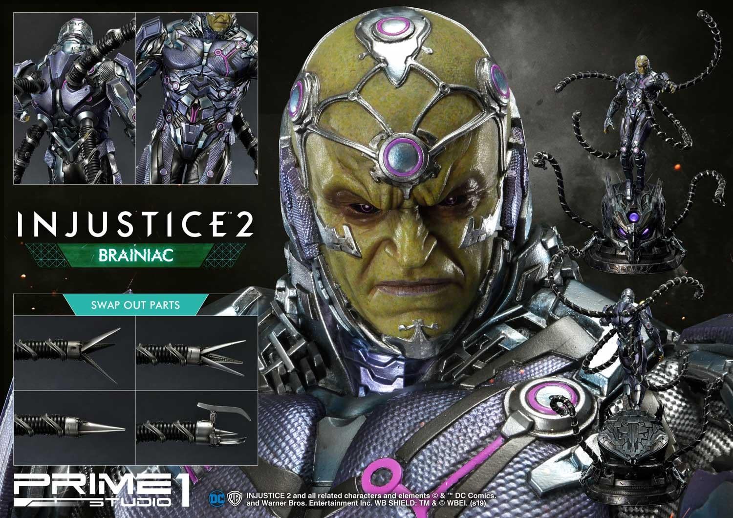 Brainiac Is Here for Superman in the New Prime 1 Studio Statue