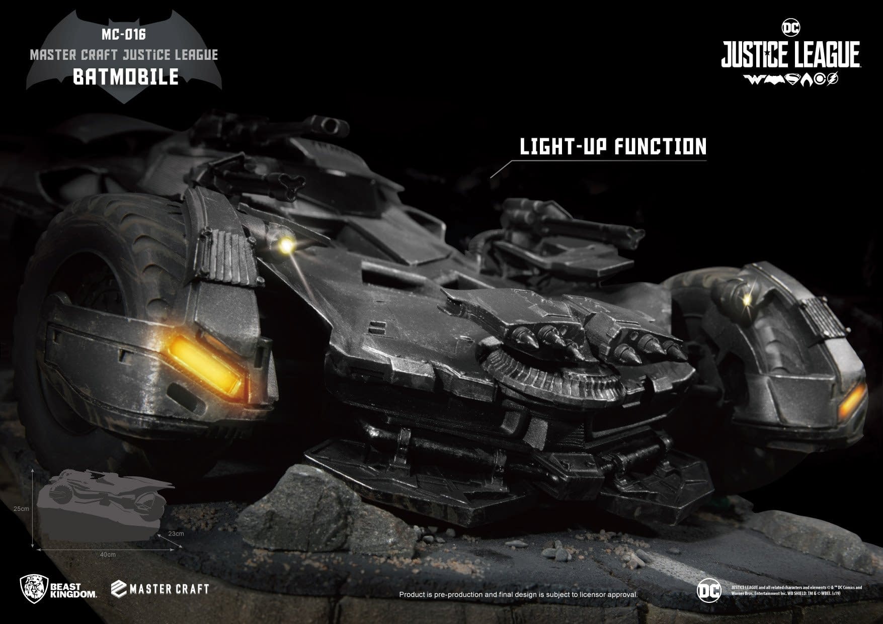Batmobile from "Justice League" Gets a New Collectible from Beast Kingdom