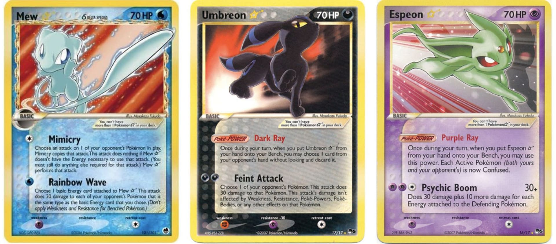 A Holographic History Of The Pokémon TCG: Gold Shiny Pokémon