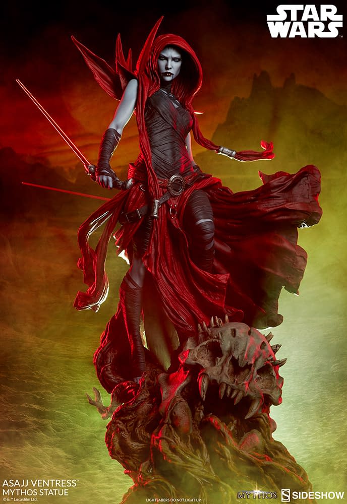 Asajj Ventress Star Wars Statue Opens for Pre-orders with Sideshow