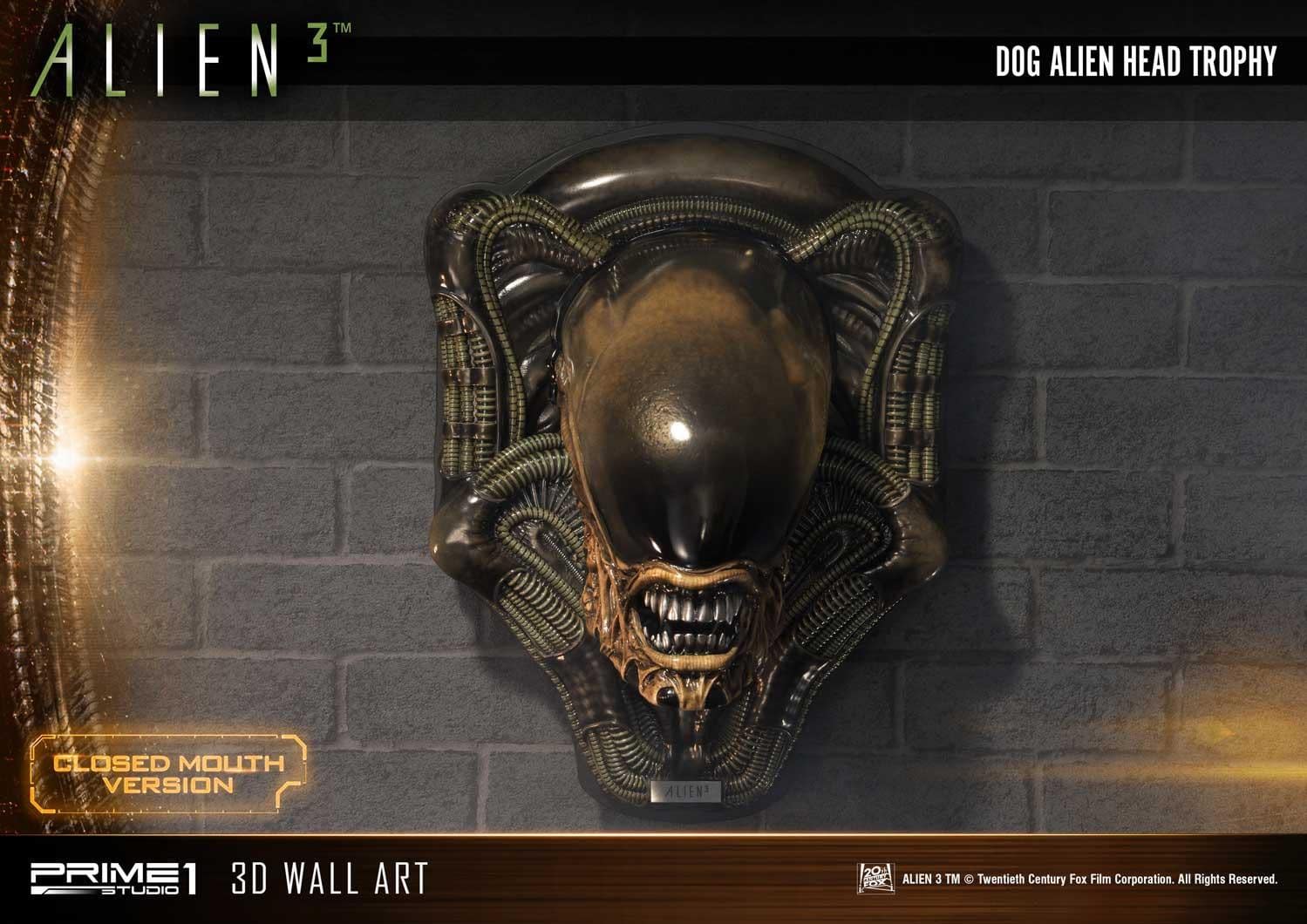 Alien 3 Dog Head Trophy Mounts Available from Prime 1 Studio