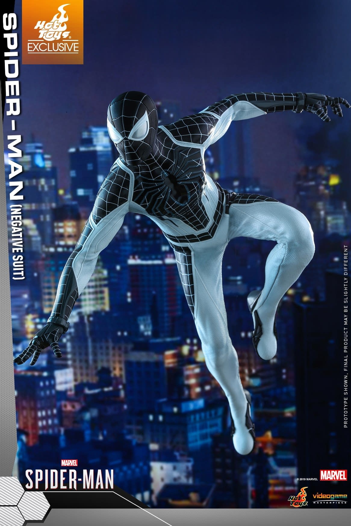 "Marvel's Spider-Man" Goes Negative with a New Hot Toys Figure