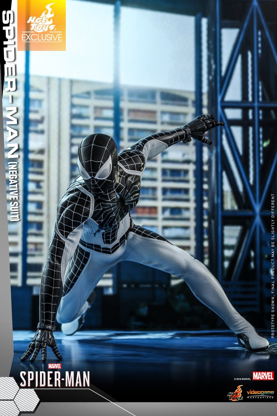 "Marvel's Spider-Man" Goes Negative with a New Hot Toys Figure