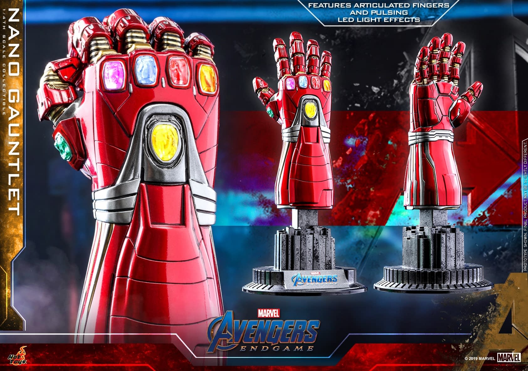 "Avengers: Endgame" Nano Gauntlet Goes Mini with Hot Toys