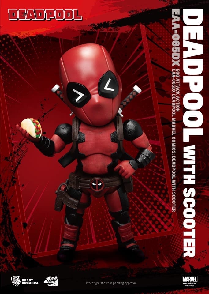 Deadpool rides on in with new beast kingdom figure￼