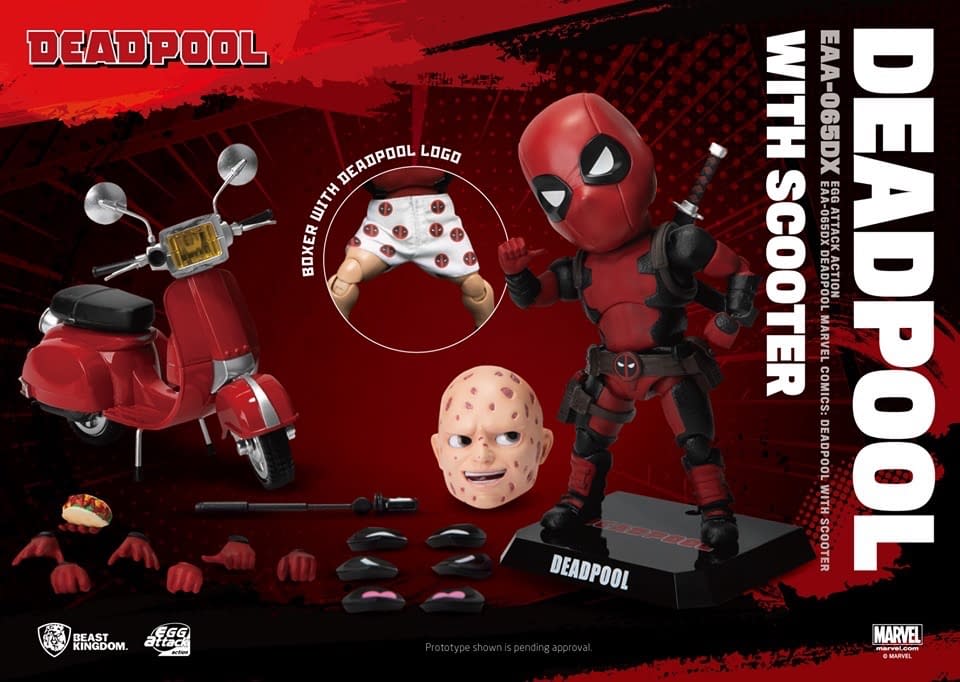 Deadpool rides on in with new beast kingdom figure￼