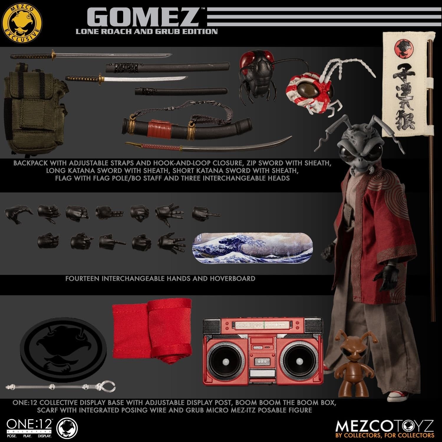 Gomez: Lone Roach and Grub Get a One:12 Figure from Mezco Toyz