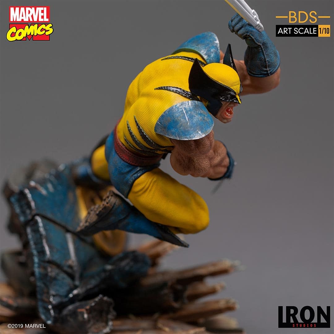 Wolverine Slashes His Way with New Statue from Iron Studios