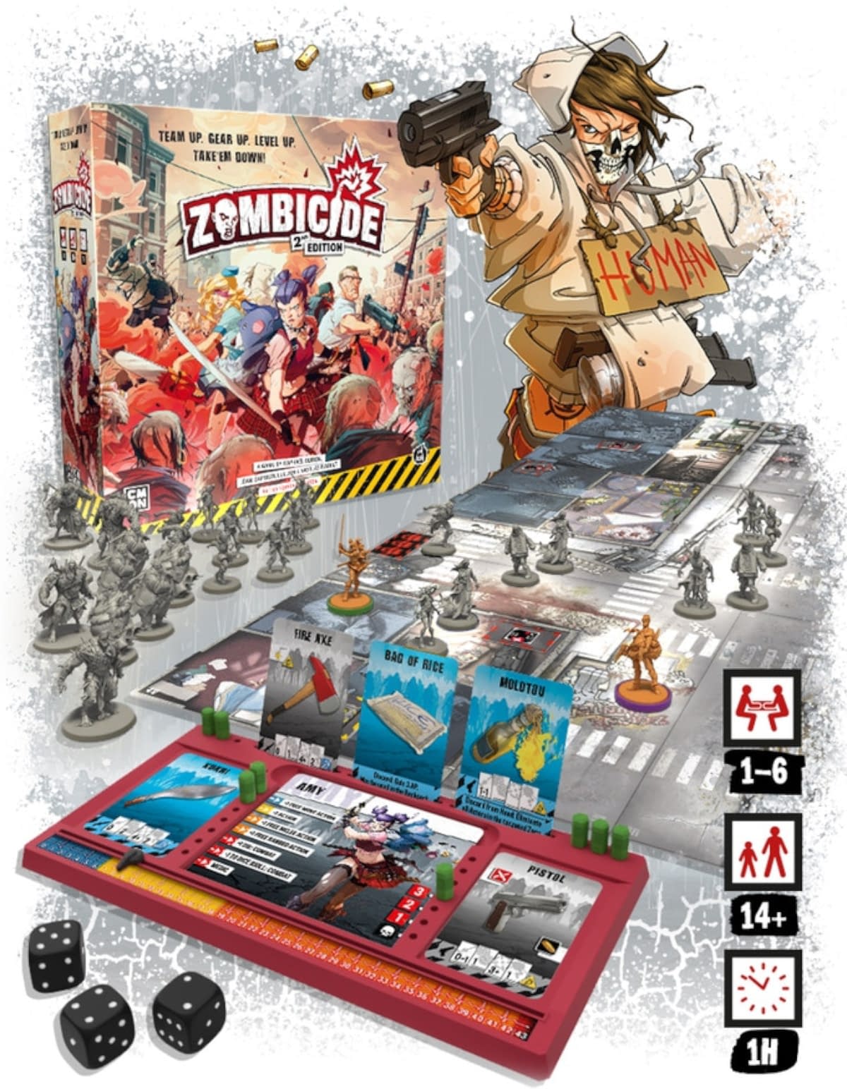 ボードゲーム】zombicide 2nd edition kickstarter ゾンビサイド(第２