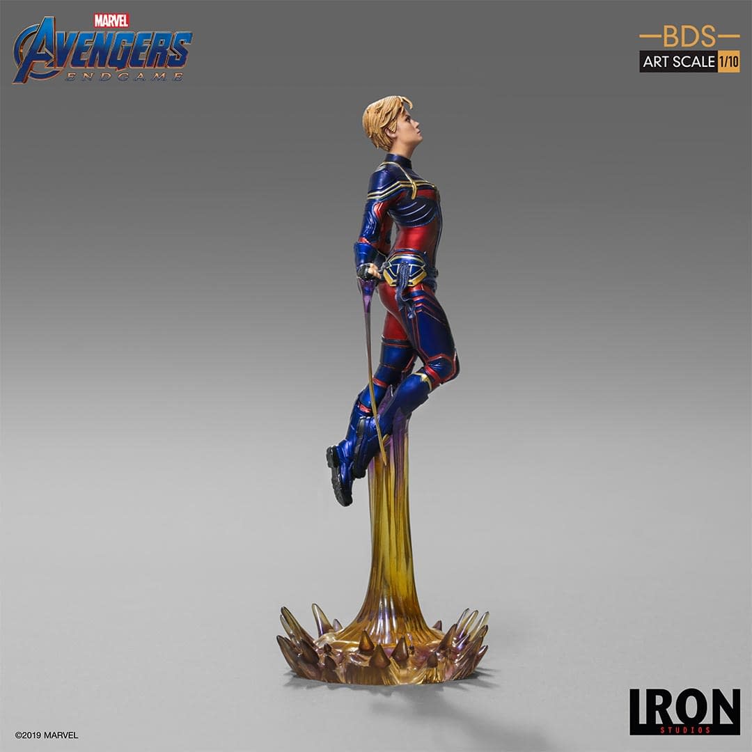 Captain Marvel Goes Cosmic with New Iron Studios Statue