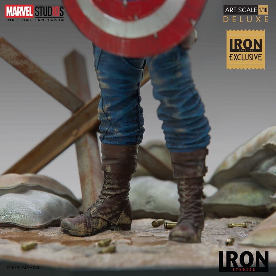Captain America Stands Proud with New Iron Studios Exclusive Statue