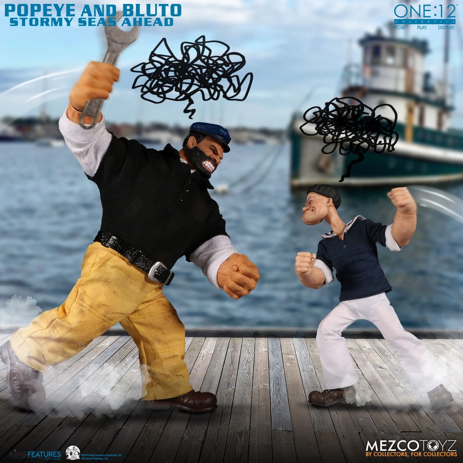 Popeye is Ready to Knock Some Skulls with New Mezco Two-Pack