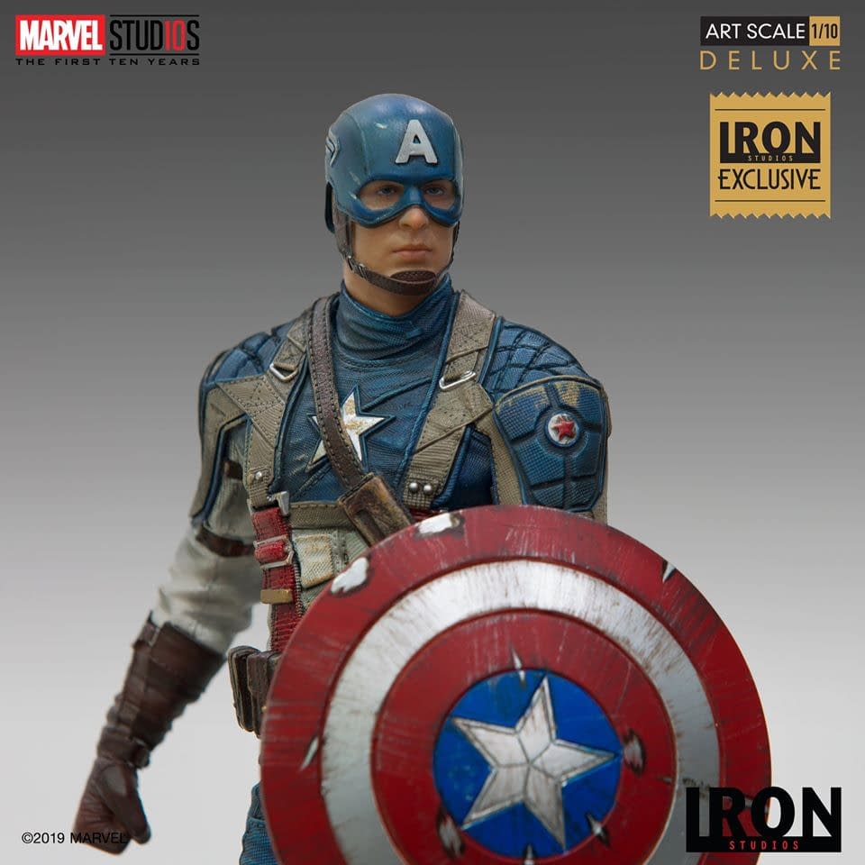Captain America Stands Proud with New Iron Studios Exclusive Statue