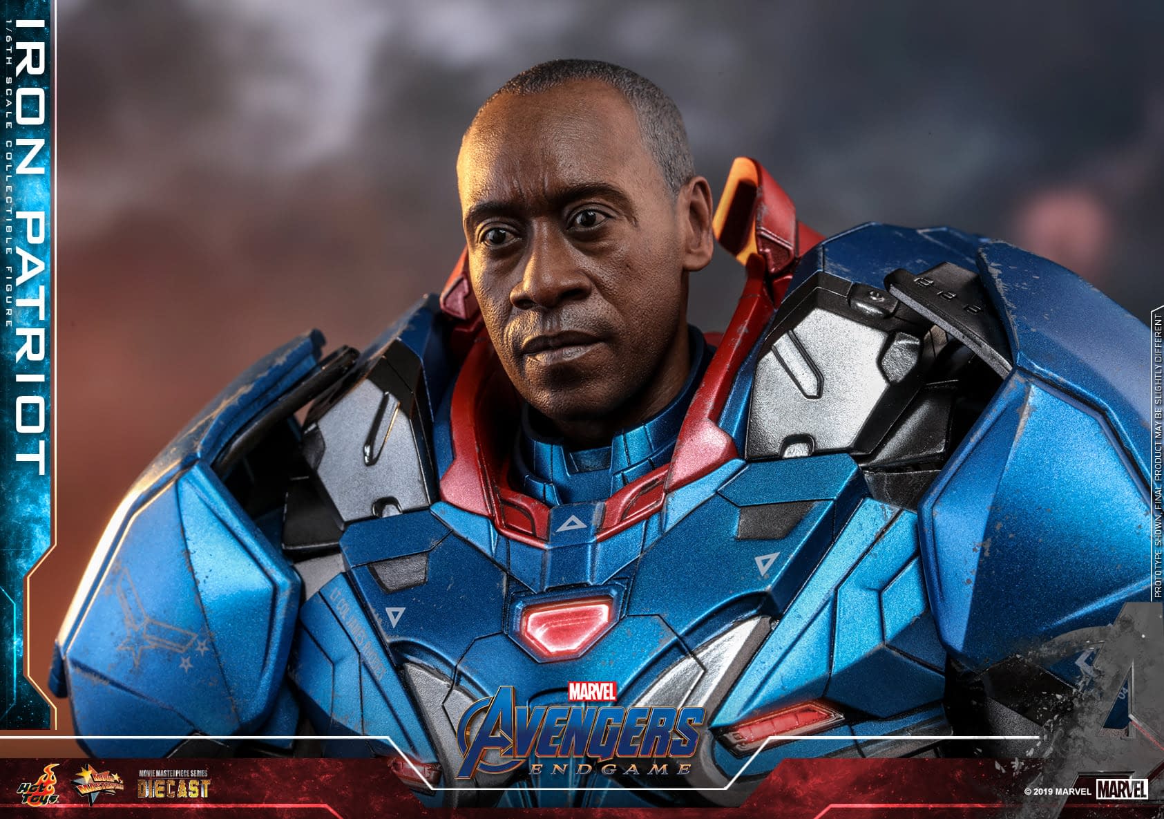 Iron Patriot Hot Toys Figures Gets a Updated New Head