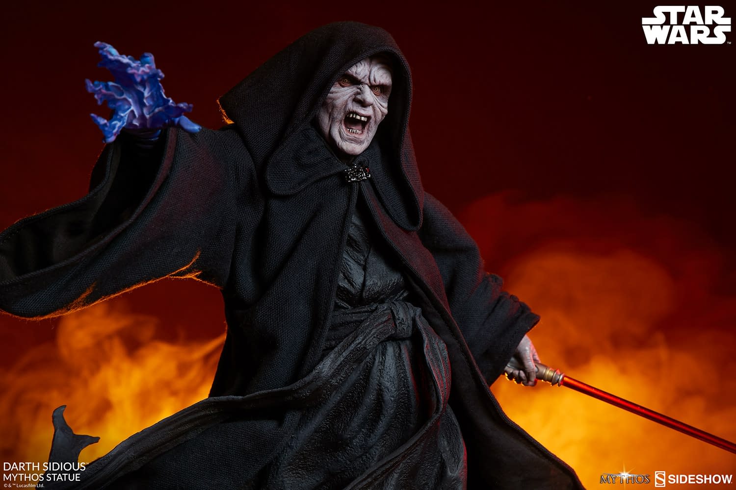 Darth Sidious Shows Unlimited Power in New Sideshow Collectibles Statue