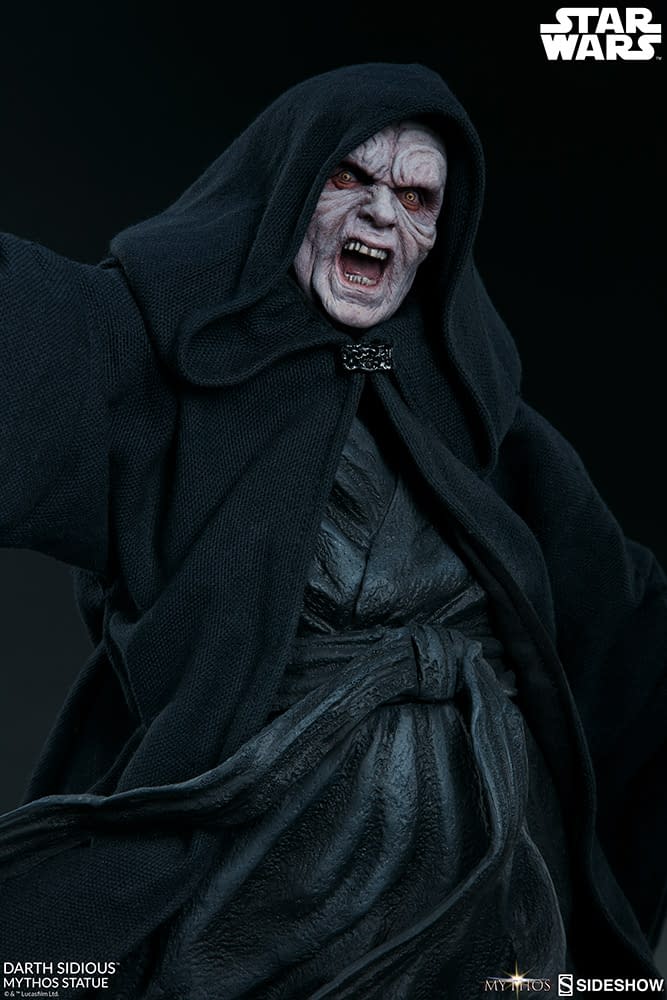 Darth Sidious Shows Unlimited Power in New Sideshow Collectibles Statue