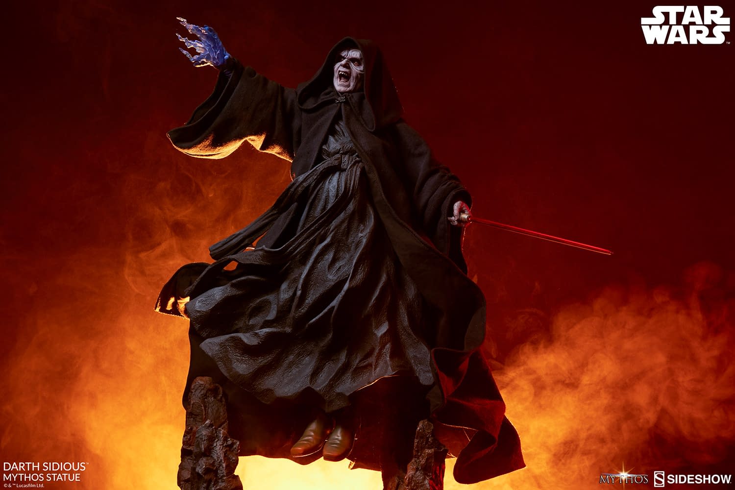 Darth Sidious Shows Unlimited Power in New Sideshow Collectibles Statue