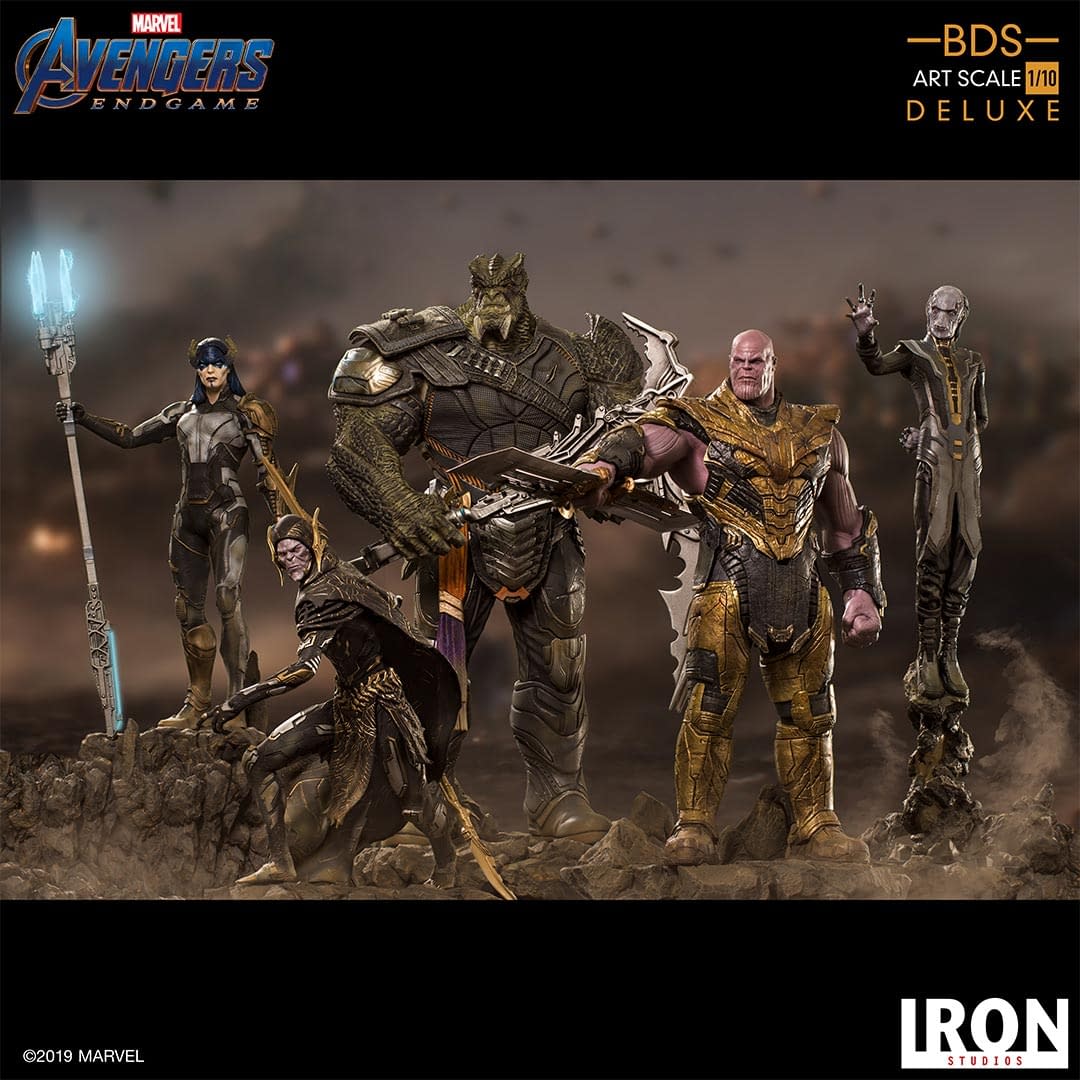 Iron studios Diorama Marvel Star Lord Avengers Brown