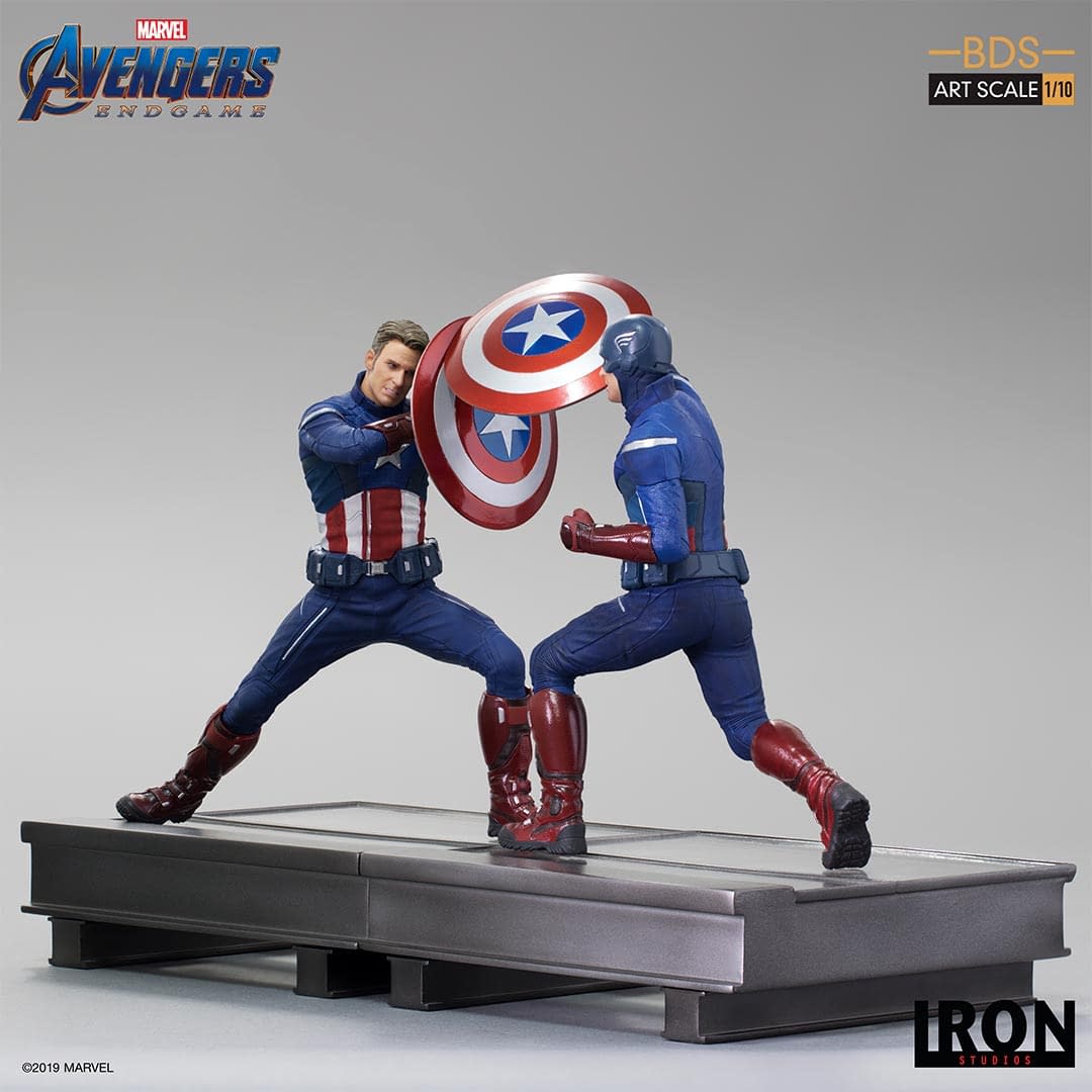 Captain America Fights Himself with New Iron Studios Statue