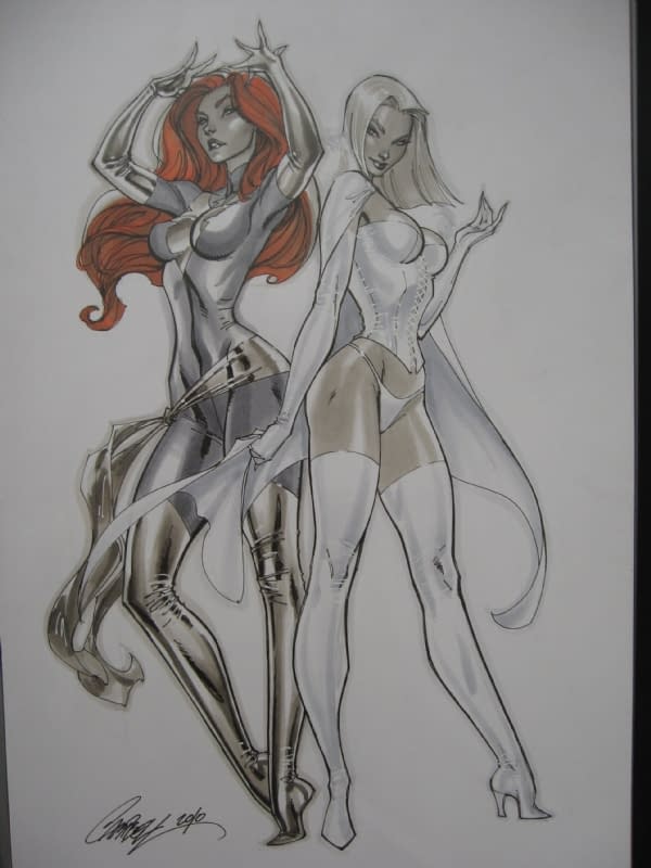 Marvel and DC Comics Retailer Exclusive Variant Covers - Will J Scott Campbell Do One For Emma Frost & Jean Grey?