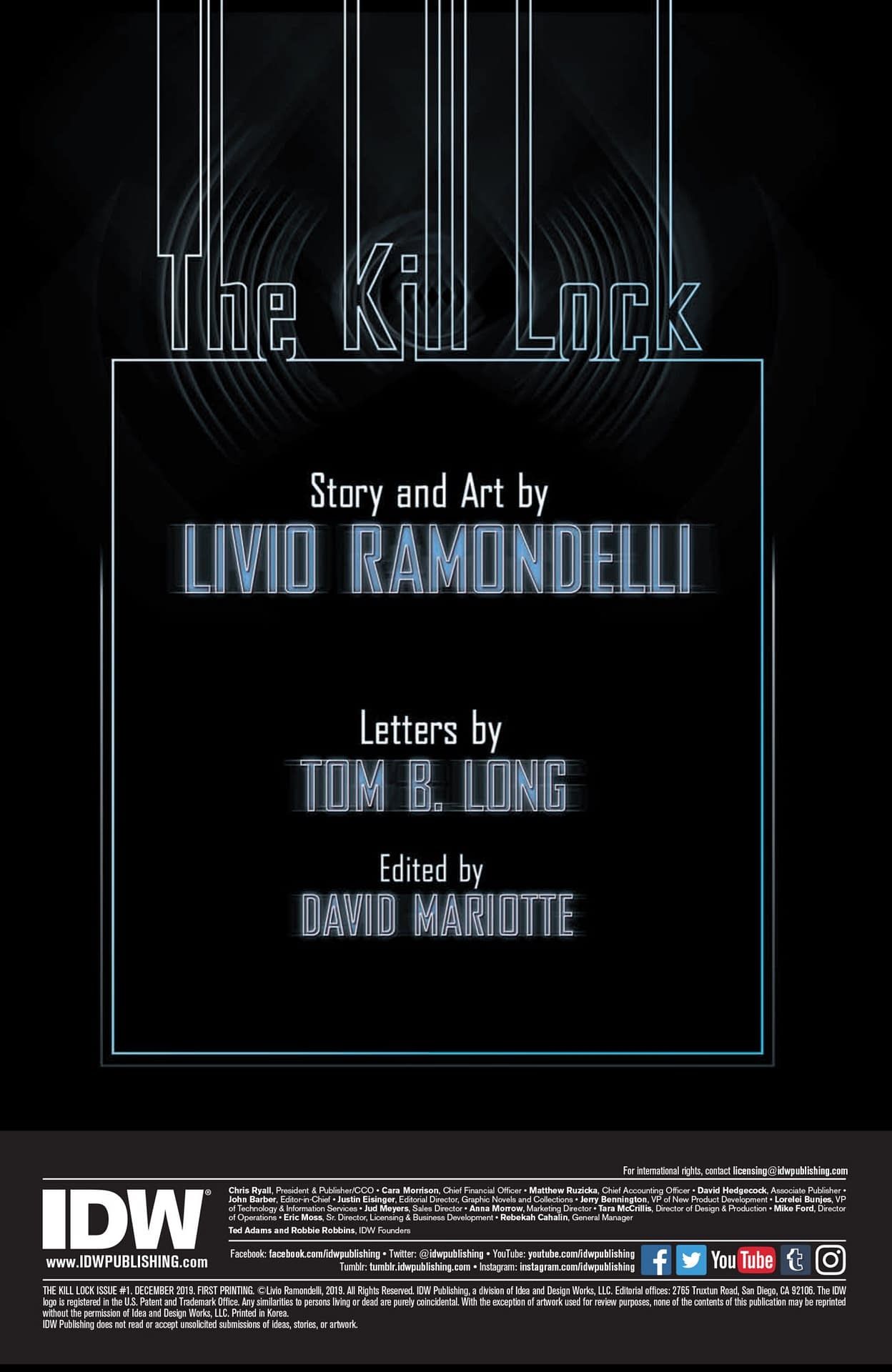 The Kill Lock #1 [Preview]