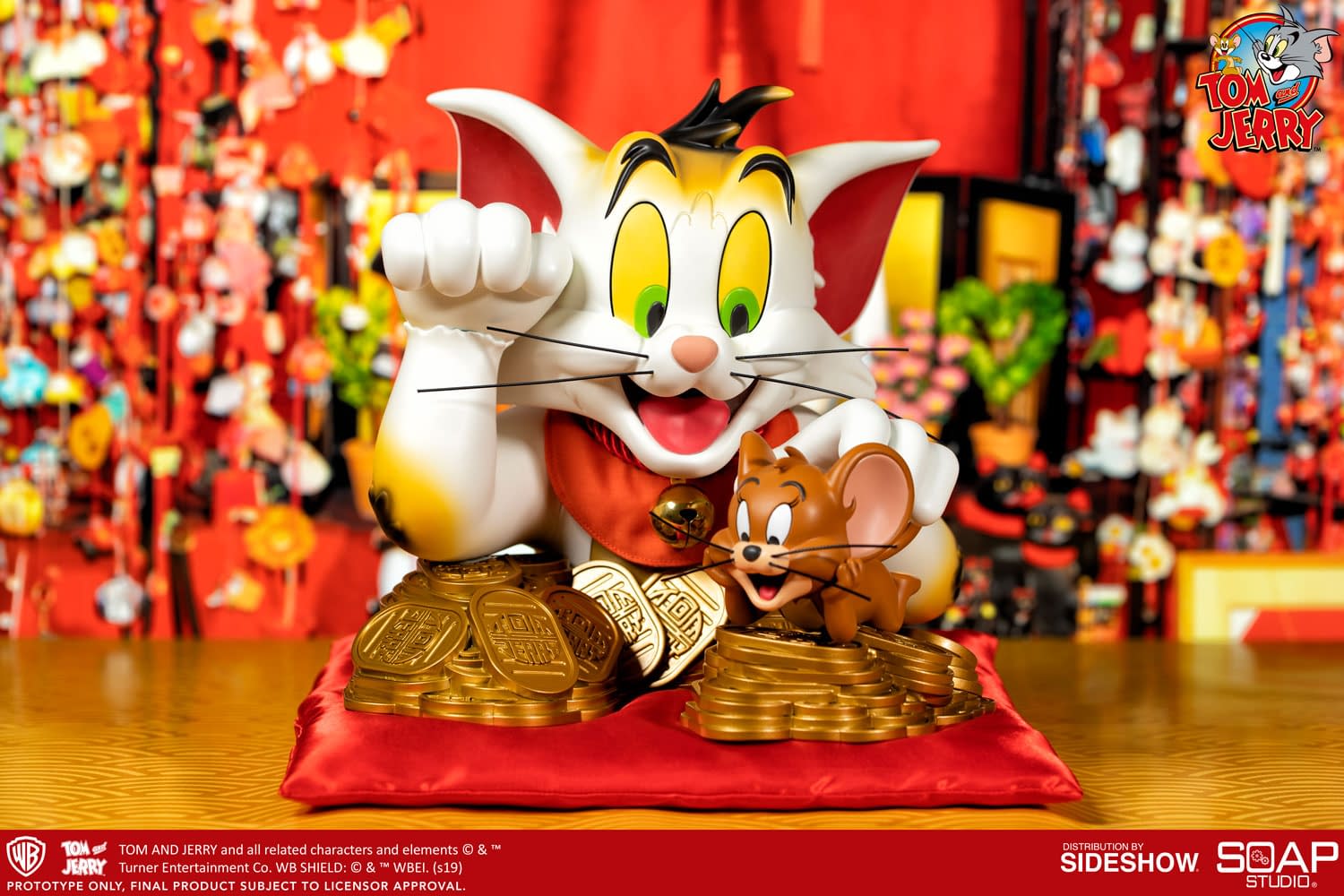 Tom and Jerry Get Wacky with New Soap Studio Statues