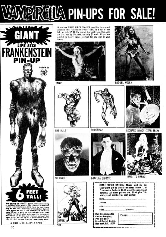 Comic Ads from Vampirella #2 Reprint
