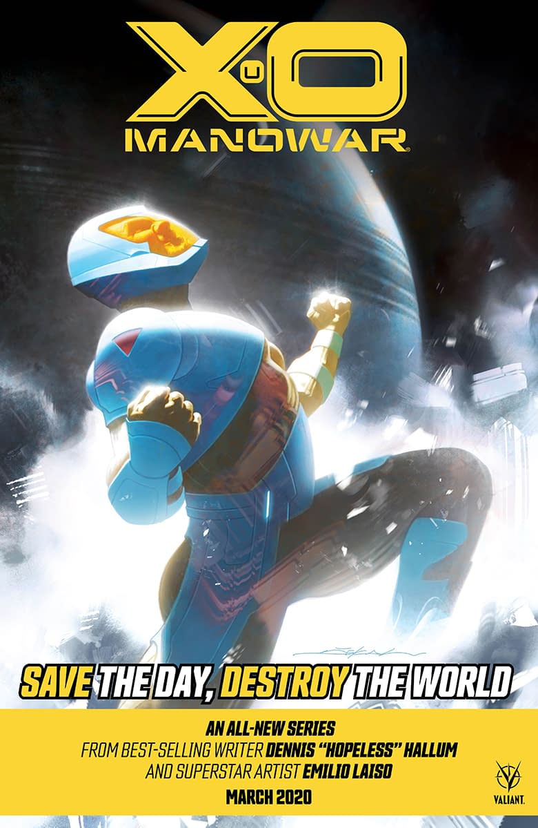 X-O Manowar by Dennis Hopeless and Emilio Laiso to Finally Come Out in March