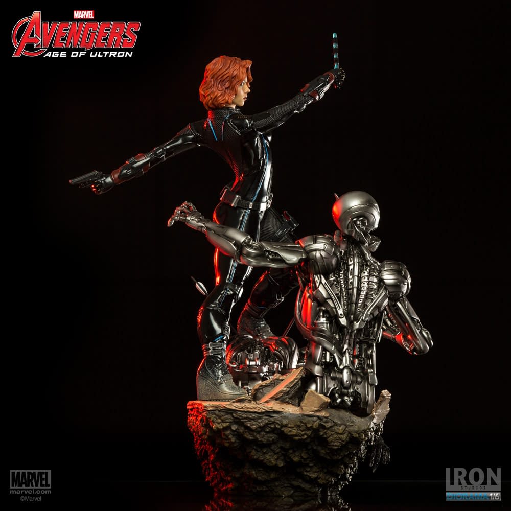 Black Widow Takes on Ultron in New Iron Studios Statue 