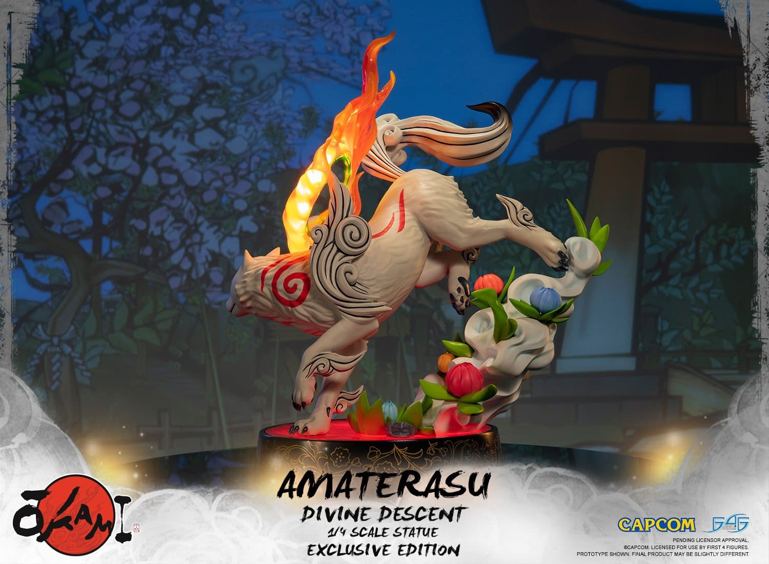 "Okami" Gets Divine with Her New First 4 Figures Statues