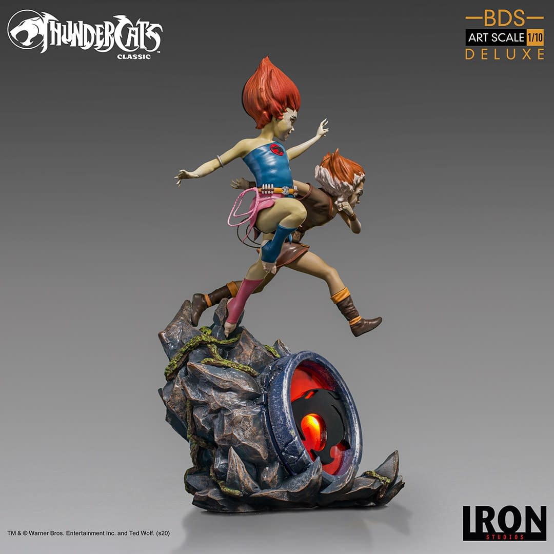 Thundercats WilyKit and WillyKat Get Playful iron Studios Statue