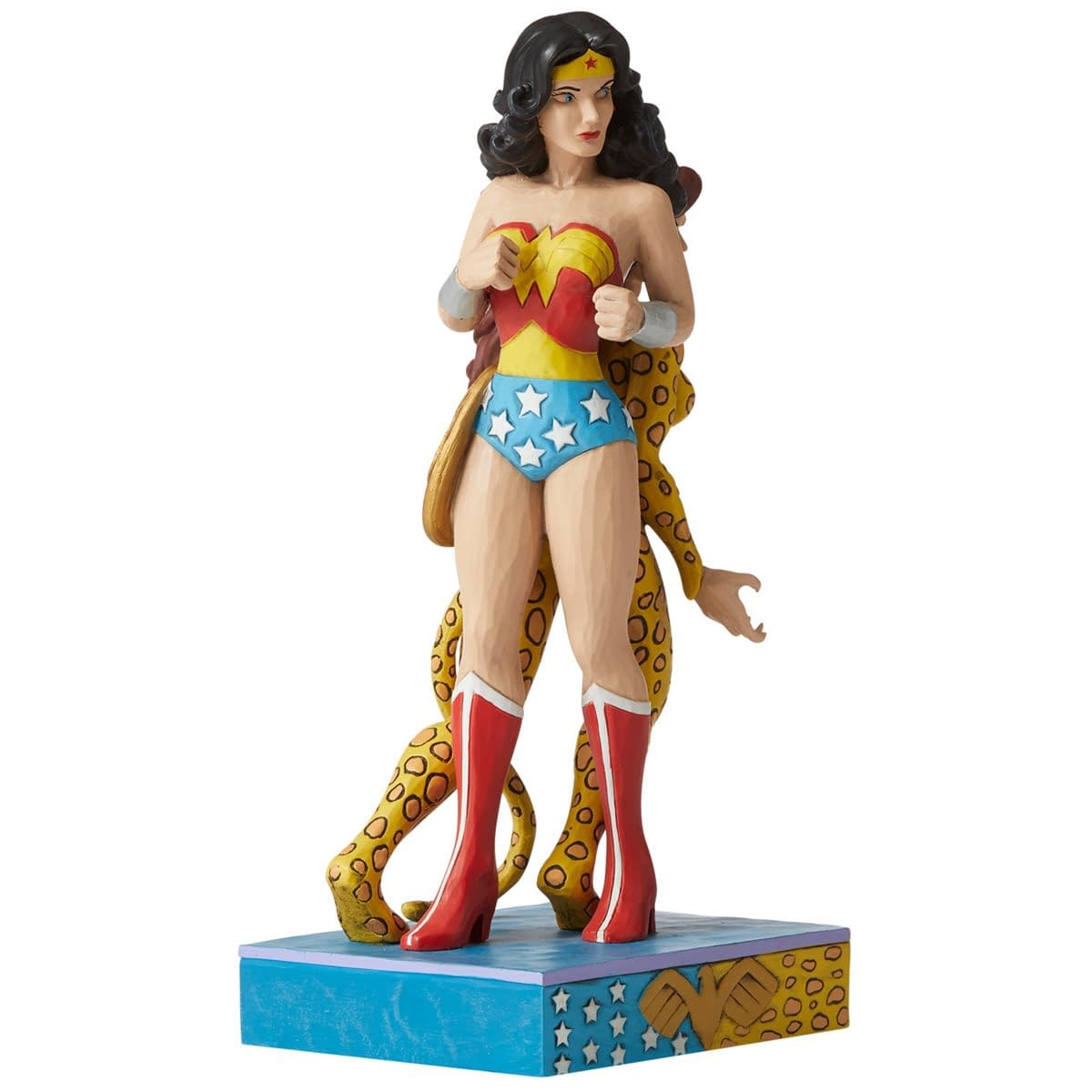 Wonder Woman and Cheetah Strike a Pose with Enesco