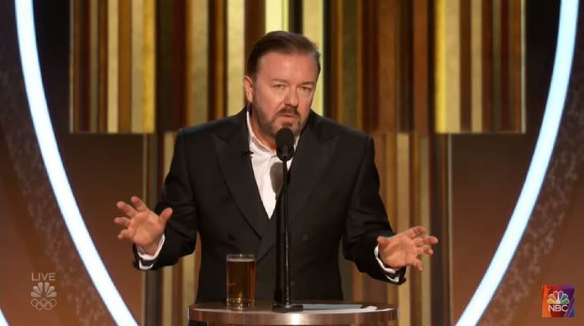 "Golden Globes" Watch Ricky Gervais' "Last", Nuclear Monologue [Video]