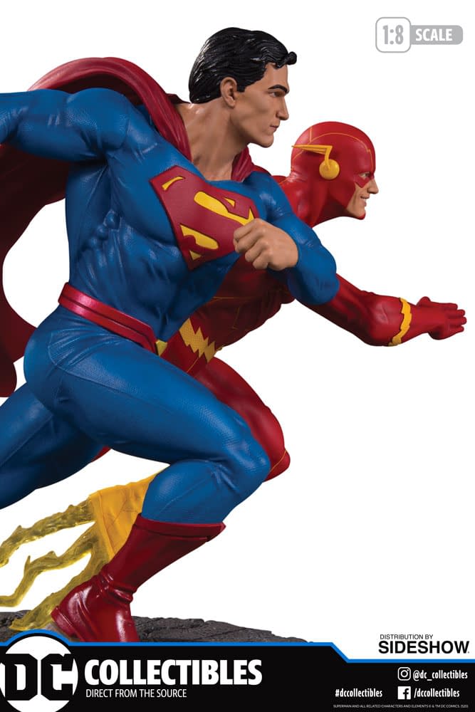 Superman Races The Flash in New DC Collectibles Statue 