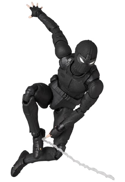 Spider-Man MAFEX Upgrades to the Stealth Suit 