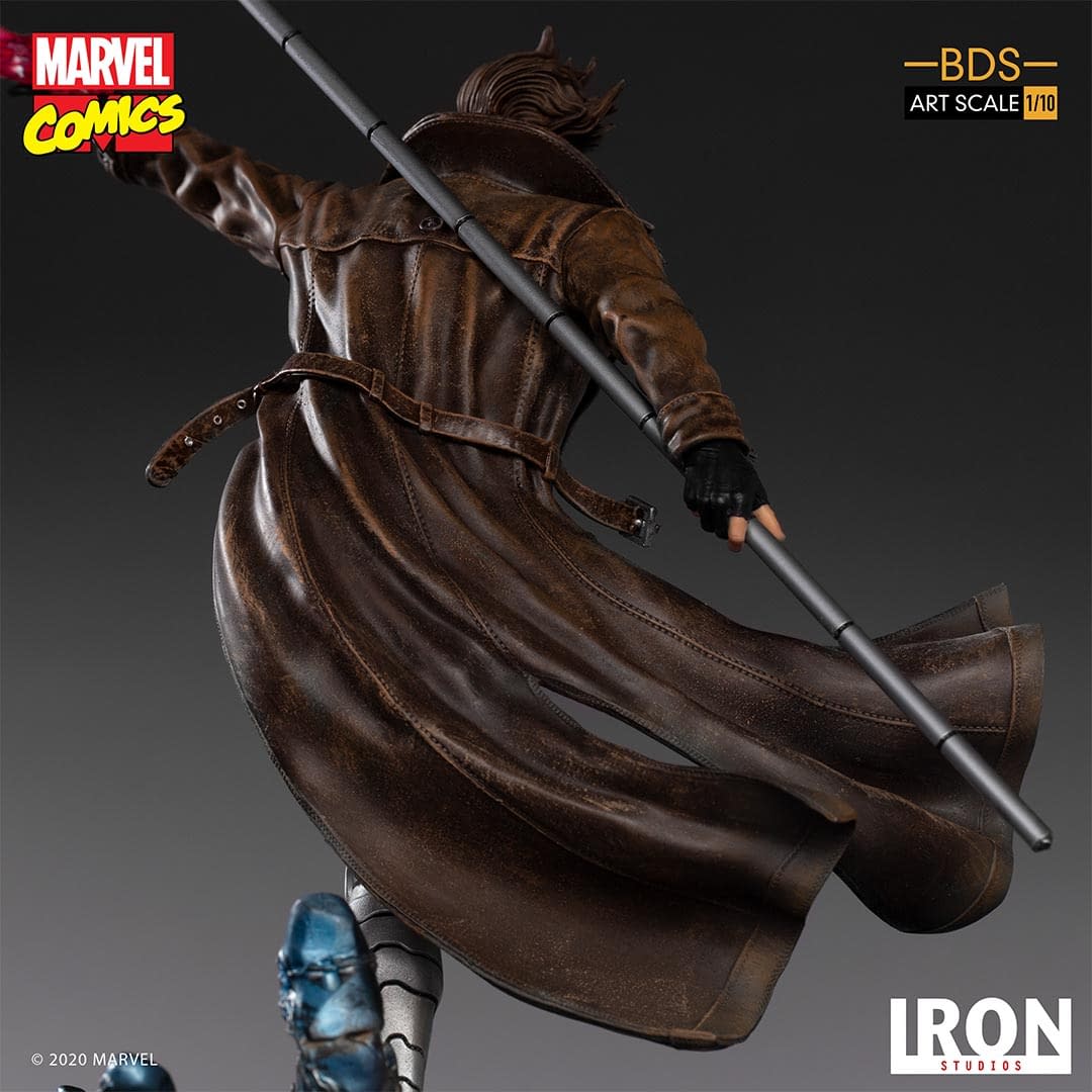 Gambit is Fully Charged in New X-Men Iron Studios Statue