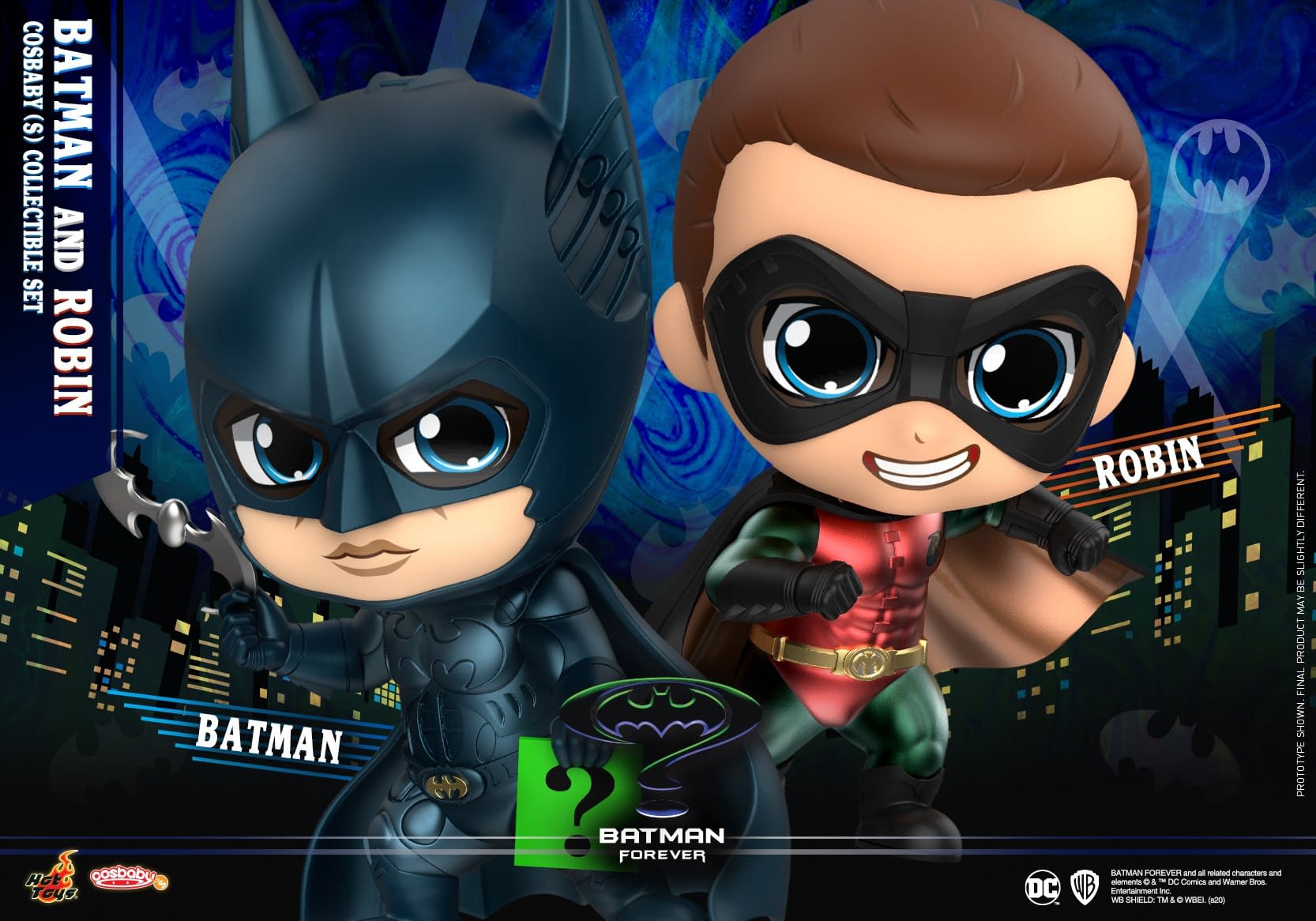 "Batman Forever" Cosbaby Figures Arrive with Hot Toys