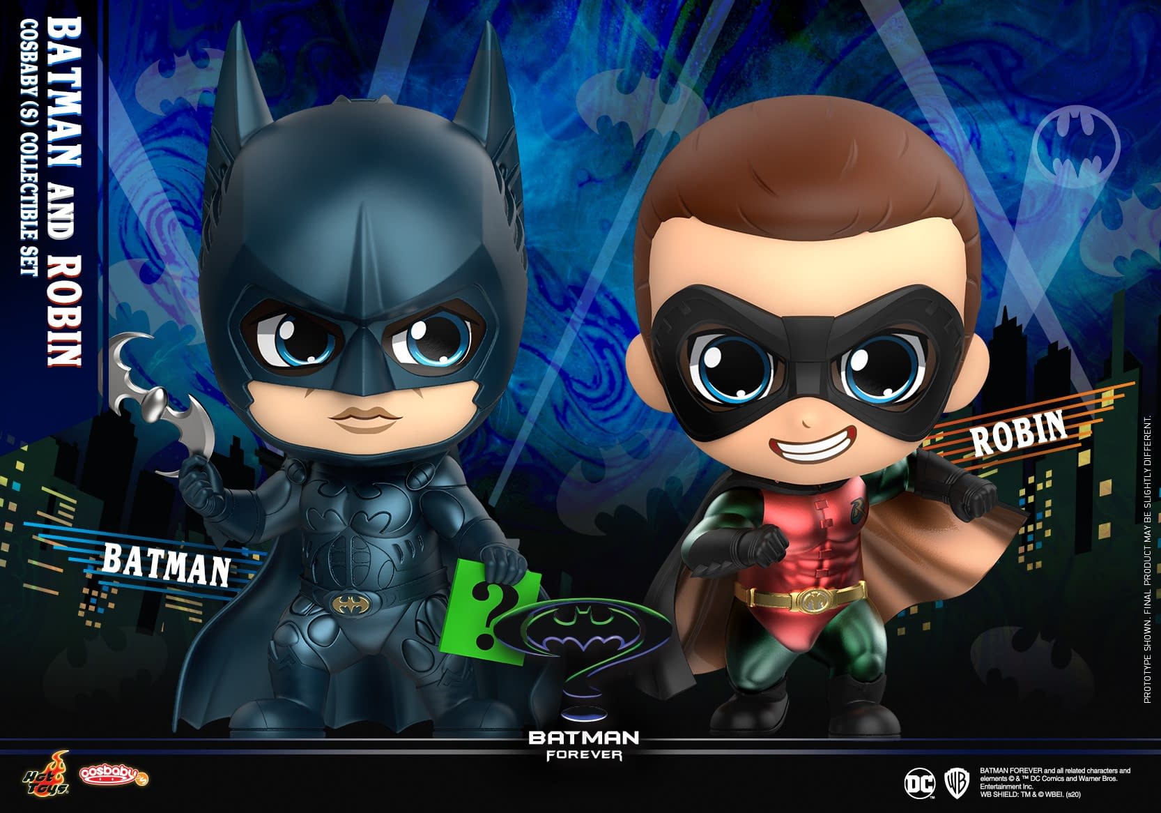 "Batman Forever" Cosbaby Figures Arrive with Hot Toys