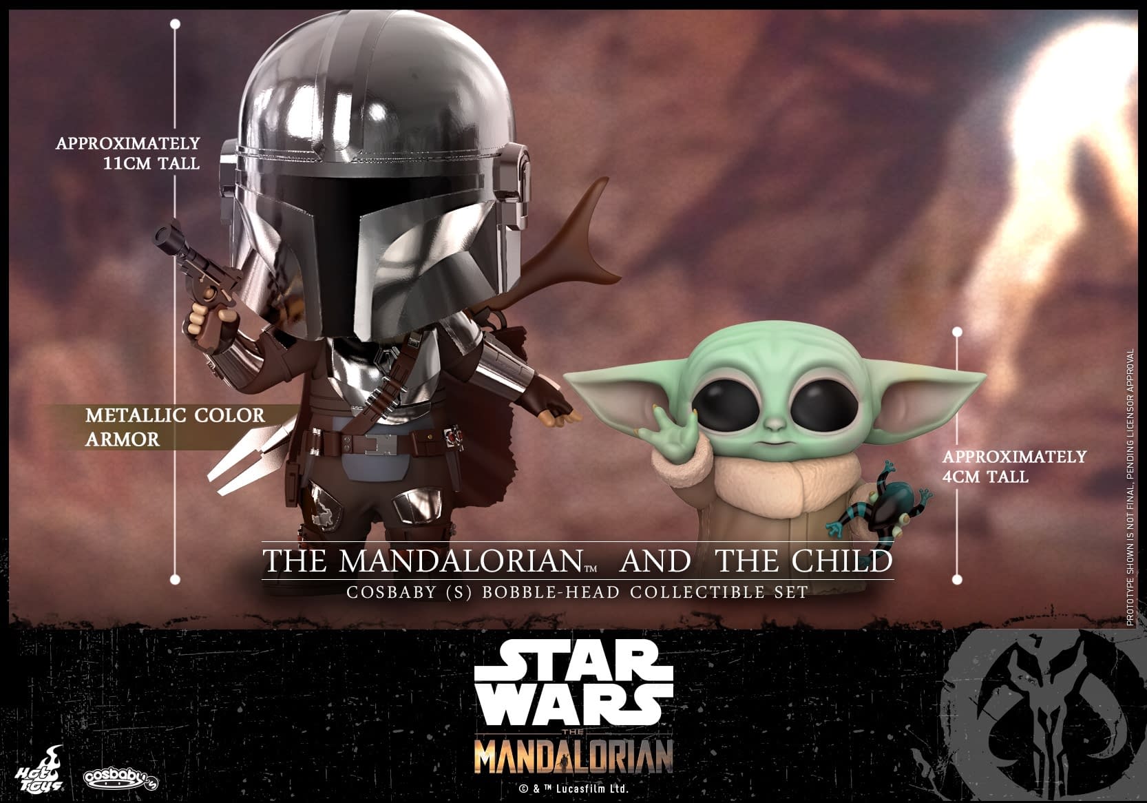 "The Mandalorian" Cosbaby Figures Finally Revealed by Hot Toys 