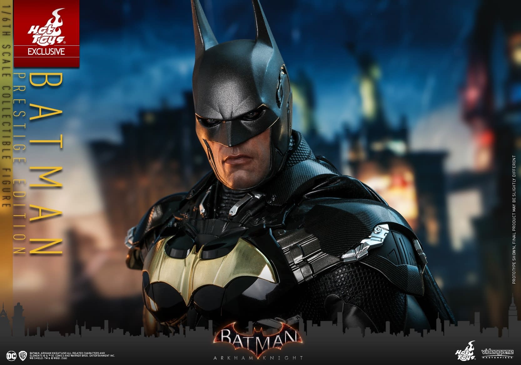 Batman Goes Gold With New "Arkham Knight" Hot Toys Figure 